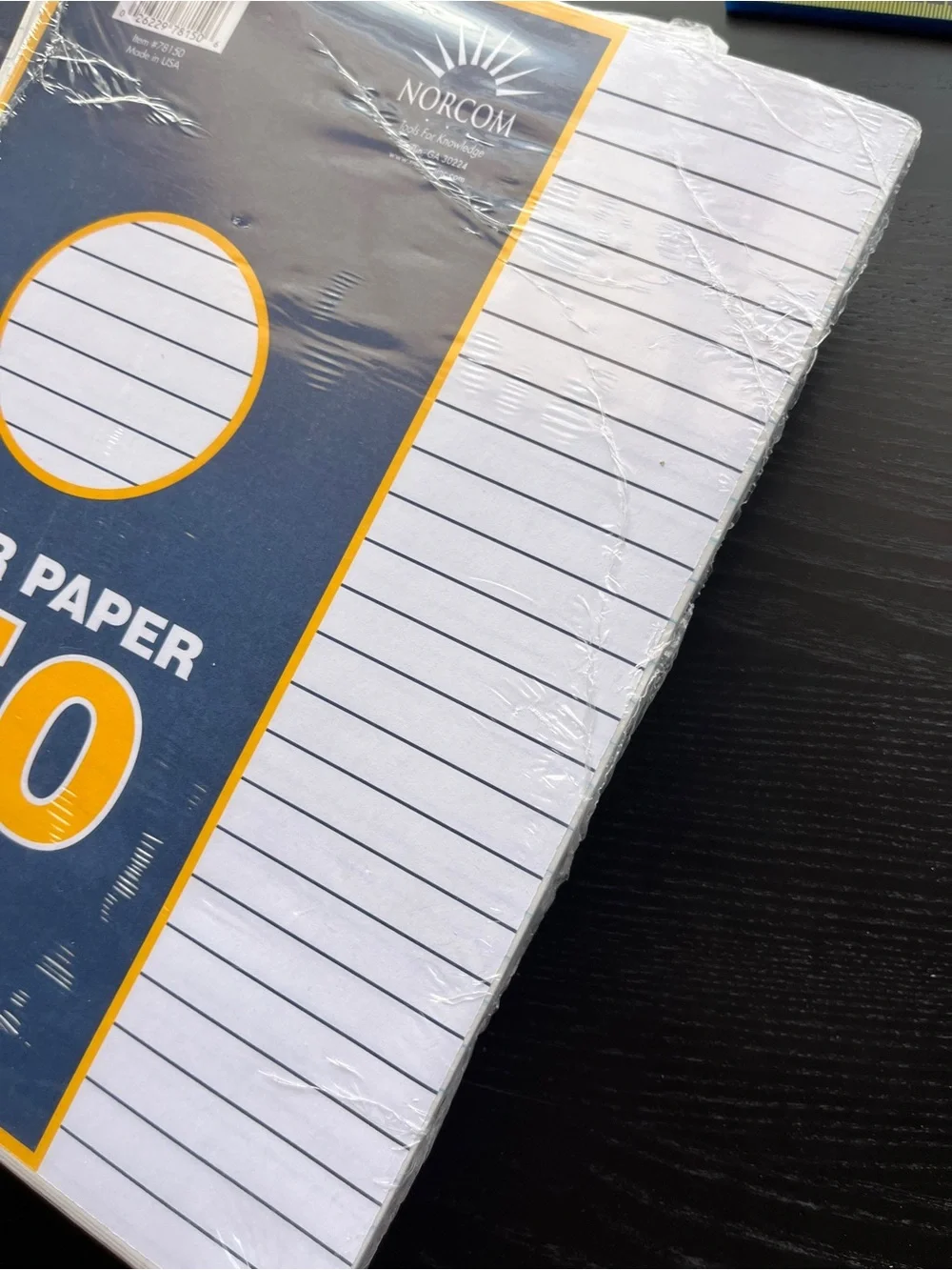 Norcom Office Depot OfficeMax Wide Ruled Filler Paper Lot 550 Sheets 10.5